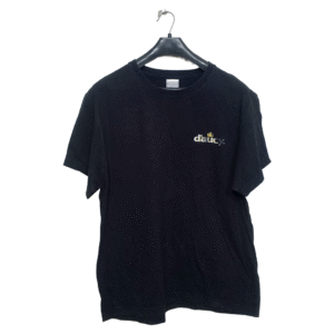 Daucy Black Back Printed Half Sleeves T Shirt | Cotton Jersey | Large