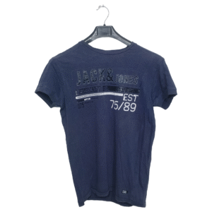 Jack & Jones Printed Half Sleeves T Shirt | Cotton Jersey | Small