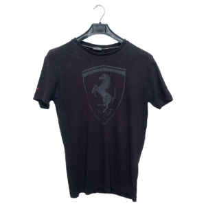 Puma Dark Brown Printed Faded Half Sleeves T Shirt | Cotton Jersey | Medium