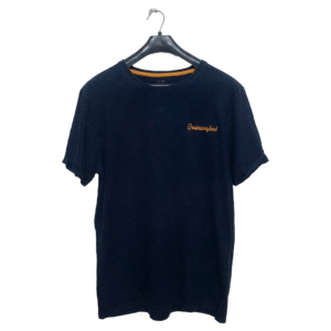 Kiabi Faded Plain Blue Half Sleeves T Shirt | Cotton Jersey | Large