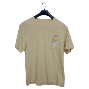 UT Lemon Yellow With Front Pocket Premium Half Sleeves T Shirt | Cotton Jersey | Small