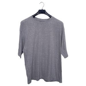 Convair Light Grey Plain Half Sleeves T Shirt | Cotton Jersey | Extra Large