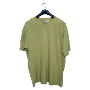 Domyos Lemon Green Plain Half Sleeves T Shirt | Cotton Jersey | Extra Large