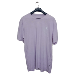 Converse Light Purple Plain Half Sleeves T Shirt | Cotton Jersey | Extra Large