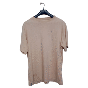 Lunda.pk plain Peach Half Sleeves T Shirt | Cotton Jersey | Large