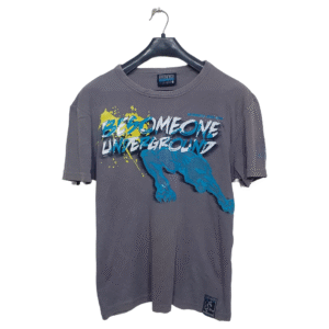 BS1 Grey Printed Half Sleeves T Shirt | Cotton Jersey | Medium