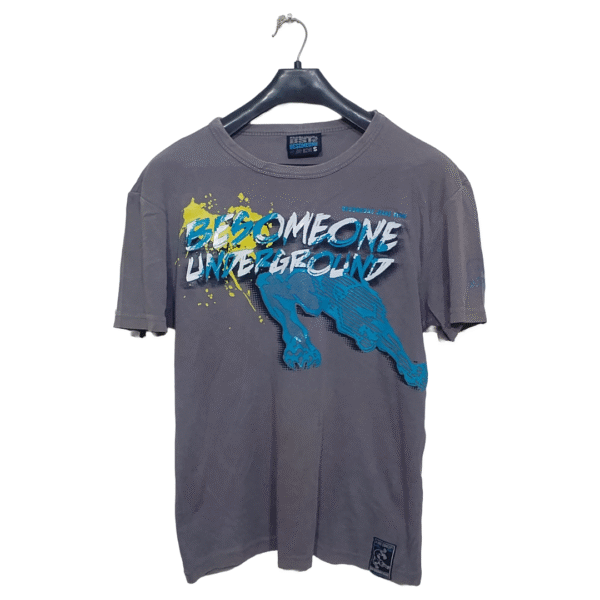 BS1 Grey Printed Half Sleeves T Shirt | Cotton Jersey | Medium