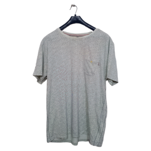 Timezone Light Green Alphabetical Pattern With Pocket Half Sleeves T Shirt | Cotton Jersey | Extra Large