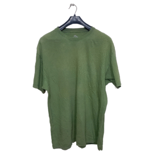 Domyos Light Green Plain Half Sleeves T Shirt | Cotton Jersey | Extra Large