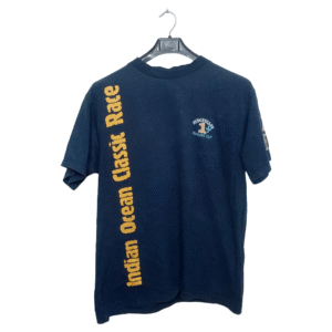 Indian Ocean Navy Blue Printed Half Sleeves T Shirt | Cotton Jersey | Large