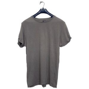Asos Light Olive Green Faded Plain Half Sleeves T Shirt | Cotton Jersey | Medium