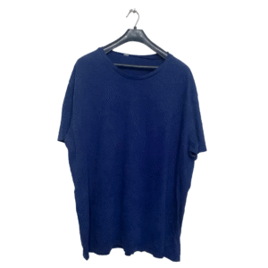 Lunda.Pk Dark Blue Plain Half Sleeves T Shirt | Cotton Jersey | 3XL