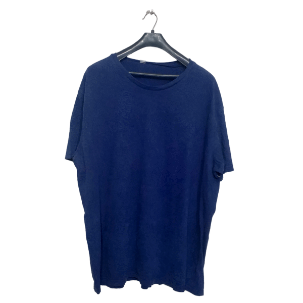 Lunda.Pk Dark Blue Plain Half Sleeves T Shirt | Cotton Jersey | 3XL