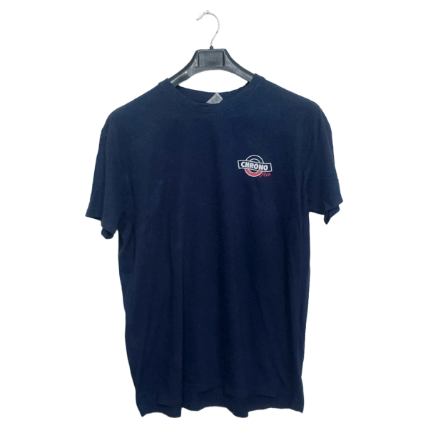 Chrono Dark Blue Plain Half Sleeves T Shirt | Cotton Jersey | Extra Large