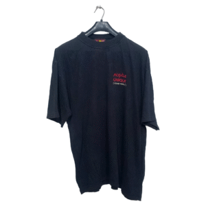 Model Black Plain Half Sleeves T Shirt | Cotton Jersey | Extra Large