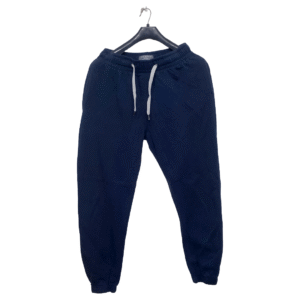 Primark Navy Blue Plain 3 Pockets Elastic Bottom Trouser | Sweet Cotton Jersey