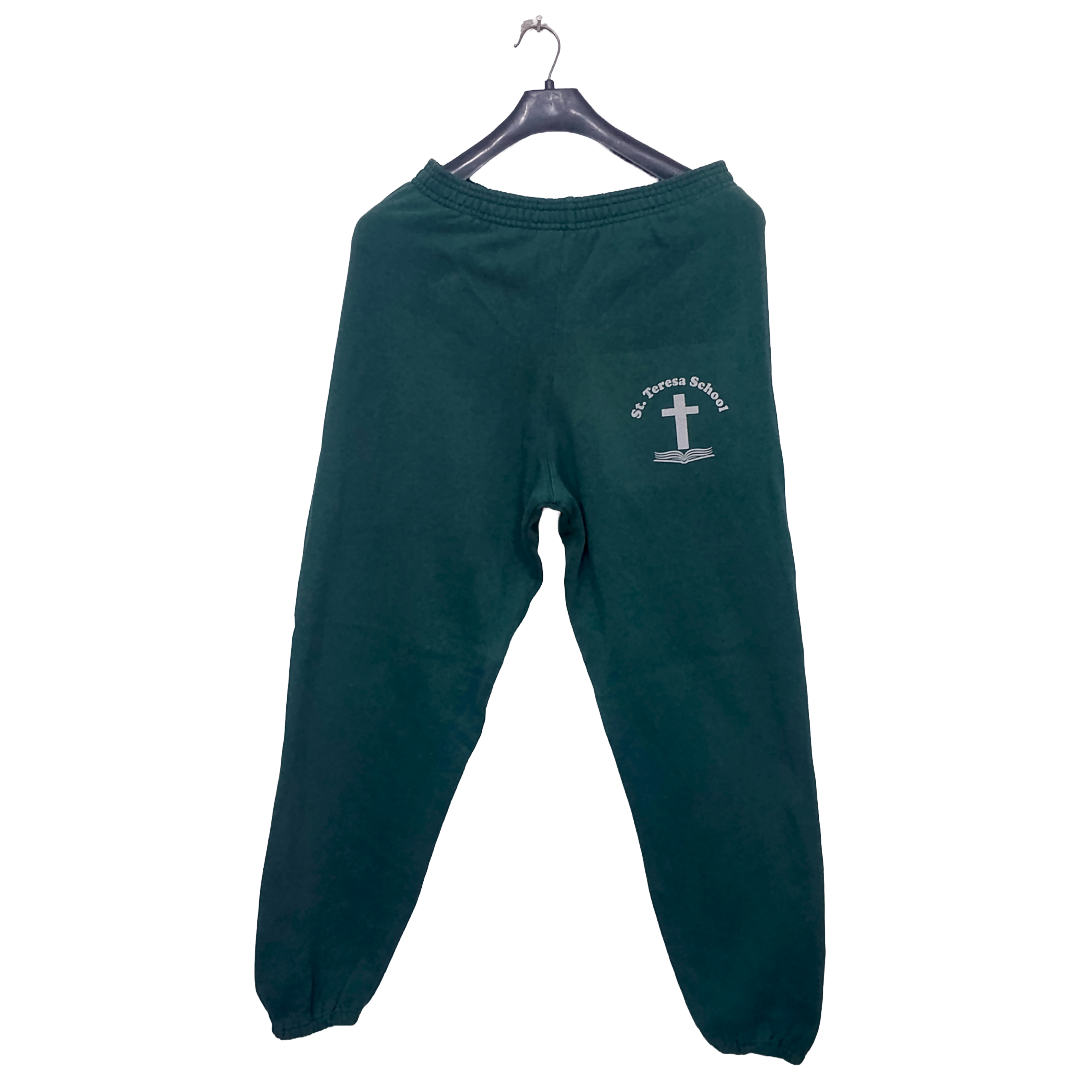 Soffe Flag Green No Pockets Rib Bottom Trouser | Sweet Cotton