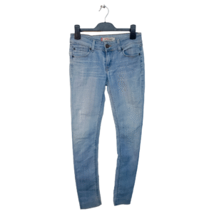 470 Straight Fit Blue Jeans | Denim Fabric