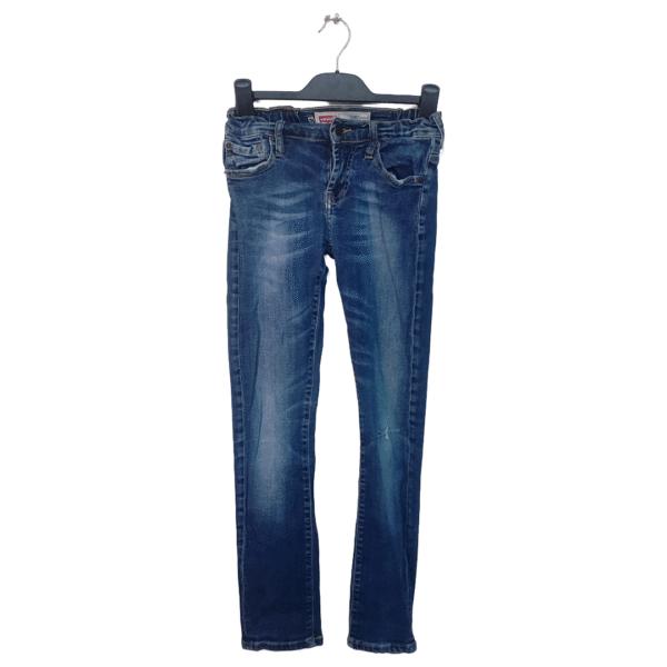 Levis Elastic Waist Extreme Tapper Fit Knee Damage Style Ladies Jeans | Denim Fabric