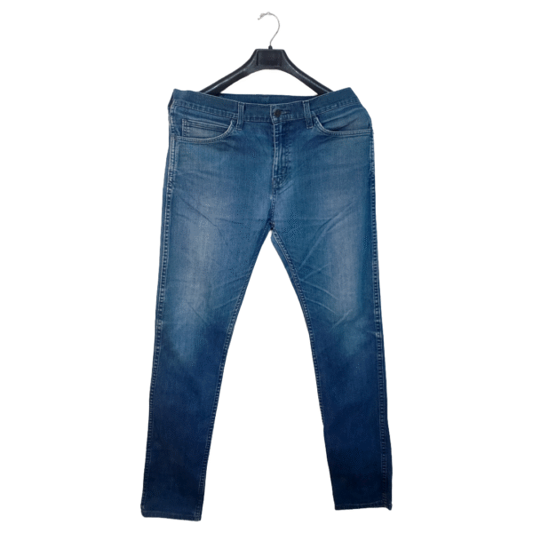 Levi & Stress Straight Fit Blue Jeans | Denim Fabric