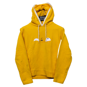 Adle Printed Yellow & White Ladies Hoodie | Sweat Jersey