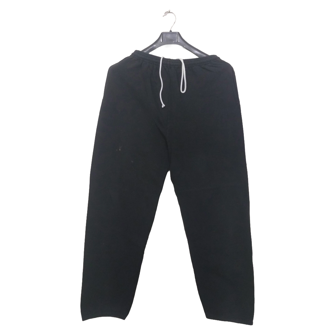 Hanes Faded Black 2 Pockets Elastic Bottom Trouser | Sweat Jersey