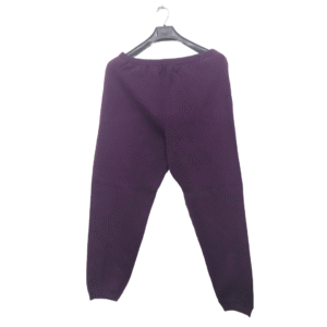 Catalina Purple 2 Pockets Rib Bottom Trouser | Fleece Fabric