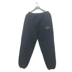 Jerzees Black No Pockets Straight Bottom Trouser | Sweat Jersey