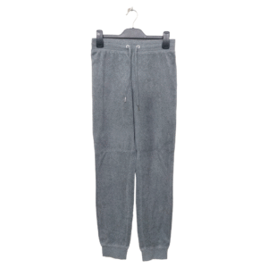 Logg Grey No Pockets Rib Bottom Trouser | Sued Jersey