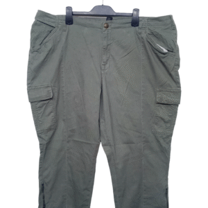 Lane Bryant Green 6 Pocket 3rd Quarter Jeans | Cotton Jeans