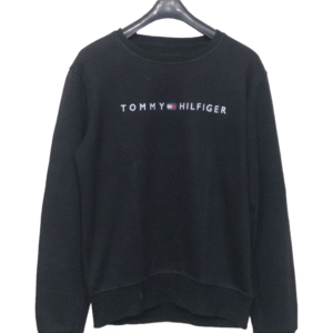 Tommy Hilfiger Black Printed Full Sleeves Sweatshirt | Sweet Jersey