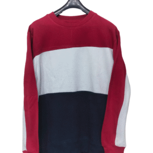 Sinsay Triple Colour Full Sleeves Sweatshirt | Fleece Fabric
