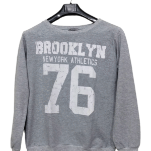 Brooklyn Printed Full Sleeves Sweatshirt | Cotton Jersey