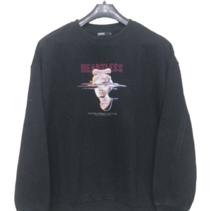 Cropp Jet Black Printed Full Sleeves Sweatshirt | Sweet Jersey