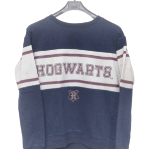 Harry Potter Hogwarts Printed Blue & White Full Sleeves Sweatshirt | Sweet Jersey