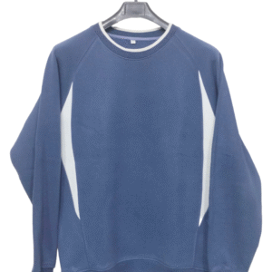 Lunda.Pk Blue & White Full Sleeves Sweatshirt | Fleece Fabric