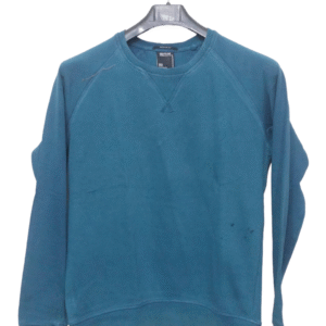 Smog Dark Turquoise Blue Full Sleeves Sweatshirt | Sweet Jersey
