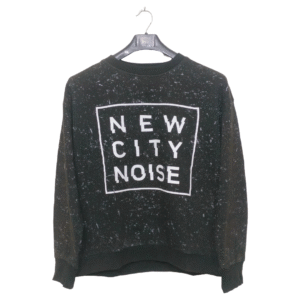 H&M Black Printed Full Sleeves Sweatshirt | Sweet Jersey