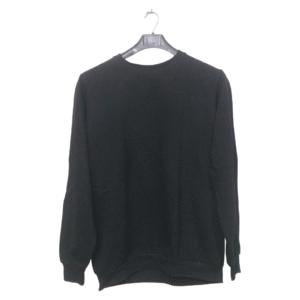 Smog Black Plain Full Sleeves Sweatshirt | Sweet Jersey