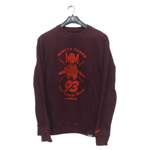 Pull & Bear Maroon Printed Full Sleeves Sweatshirt | Sweet Jersey
