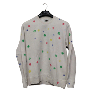 Zara Cream Artist Printed Full Sleeves Sweatshirt | Fleece Fabric