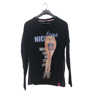 Cool Cat Leg Printed Full Sleeves Sweatshirt | Cotton Jersey