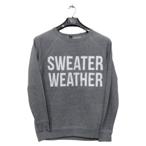 FB Sisters Grey Printed Full Sleeves Sweatshirt | Sweet Jersey