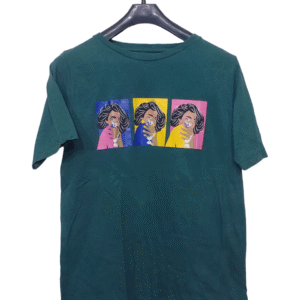 Khaadi Green Printed Half Sleeves T Shirt | Cotton Jersey