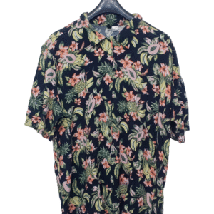 H&M Floral Printed Half Sleeves Ladies Shirt | Malai Cotton