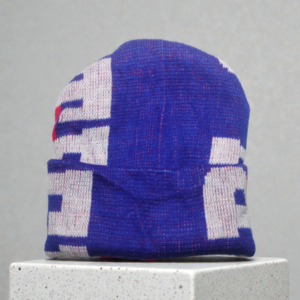 Lunda.Pk Blue Red & White Beanie | Wool Fabric