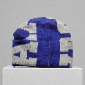 Lunda.Pk Blue & White Beanie | Woolen Fabric