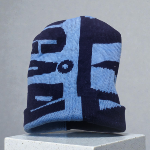 Lunda.Pk Dark Blue & Light Blue Beanie | Woolen Fabric