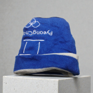 Lunda.Pk Blue & White Beanie | Woolen Fabric