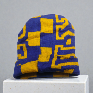 Lunda.Pk Yellow & Blue Beanie | Woolen Fabric